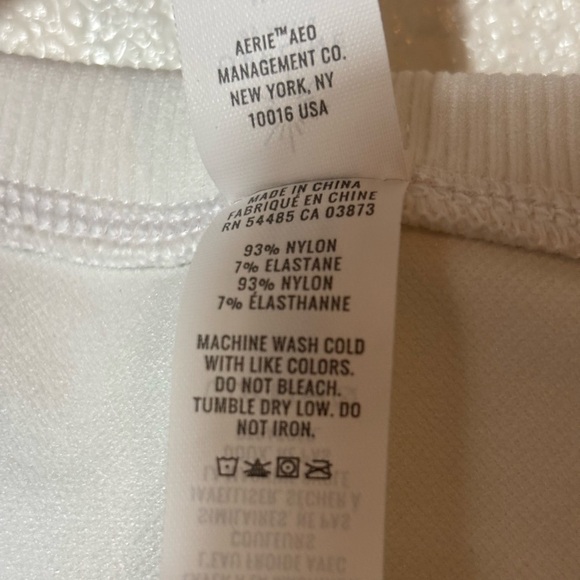 Offline by Aerie Cropped Short Sleeve Stretch Workout Tee | fitness | ribbed | - Picture 4 of 4